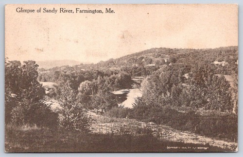 Antique maine postcard - antique,